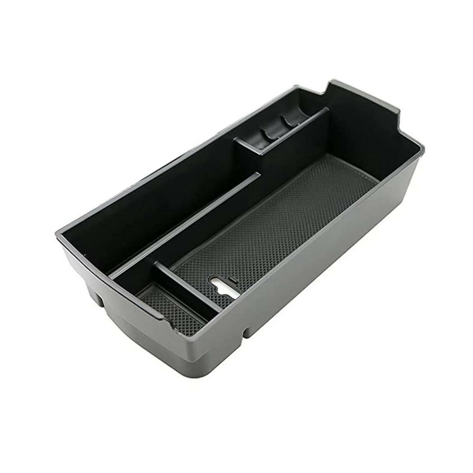 Ящик для хранения подлокотников центральной консоли MyPads для Peugeot 3008 2016-2021 черный пластик
