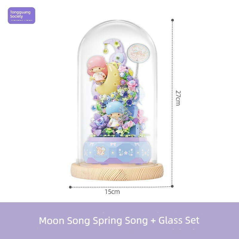 Princess Moon Spring Song Music Box с подсветкой в стеклянном куполе для декора