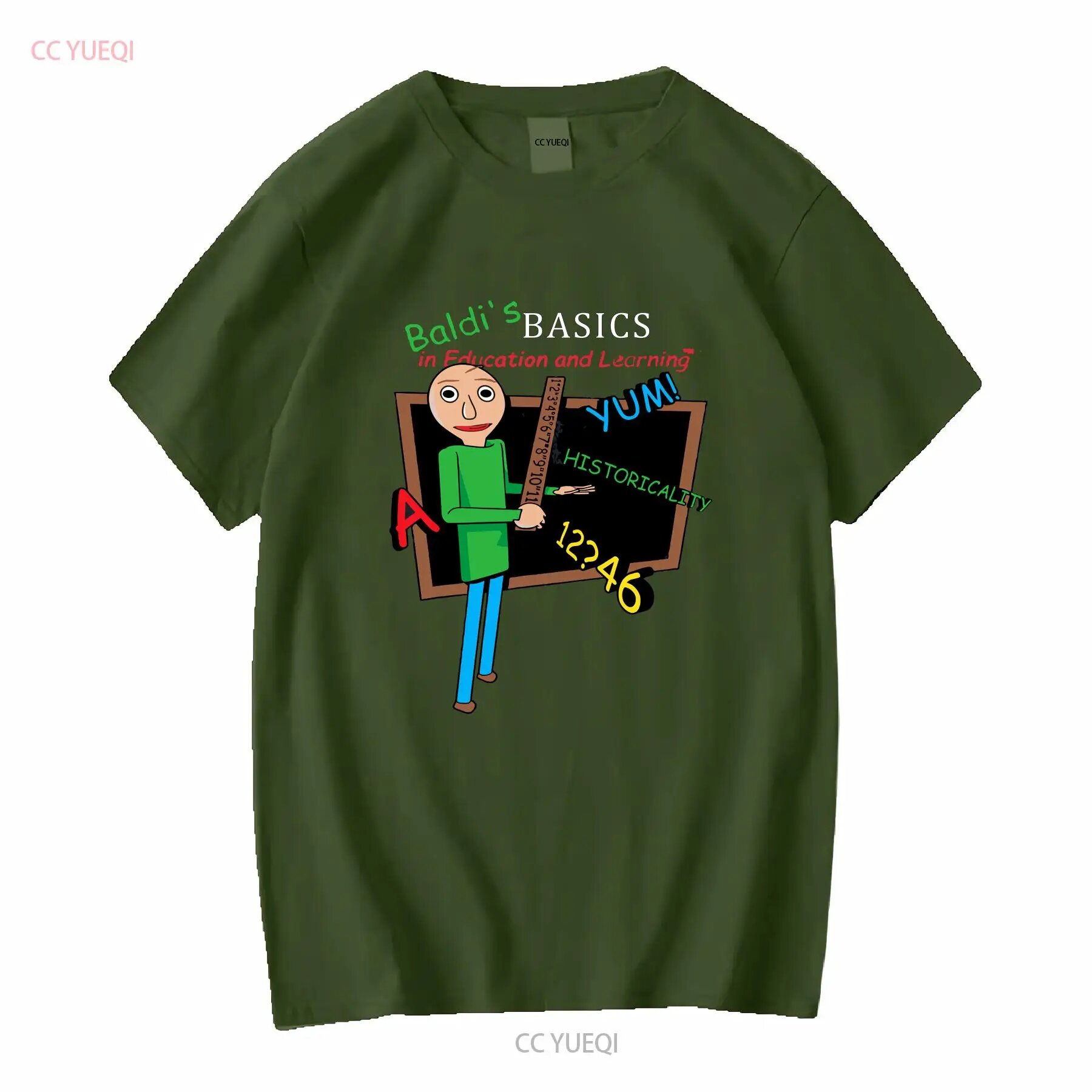 Футболка Baldi's Basics, темно-зеленый, 5XL