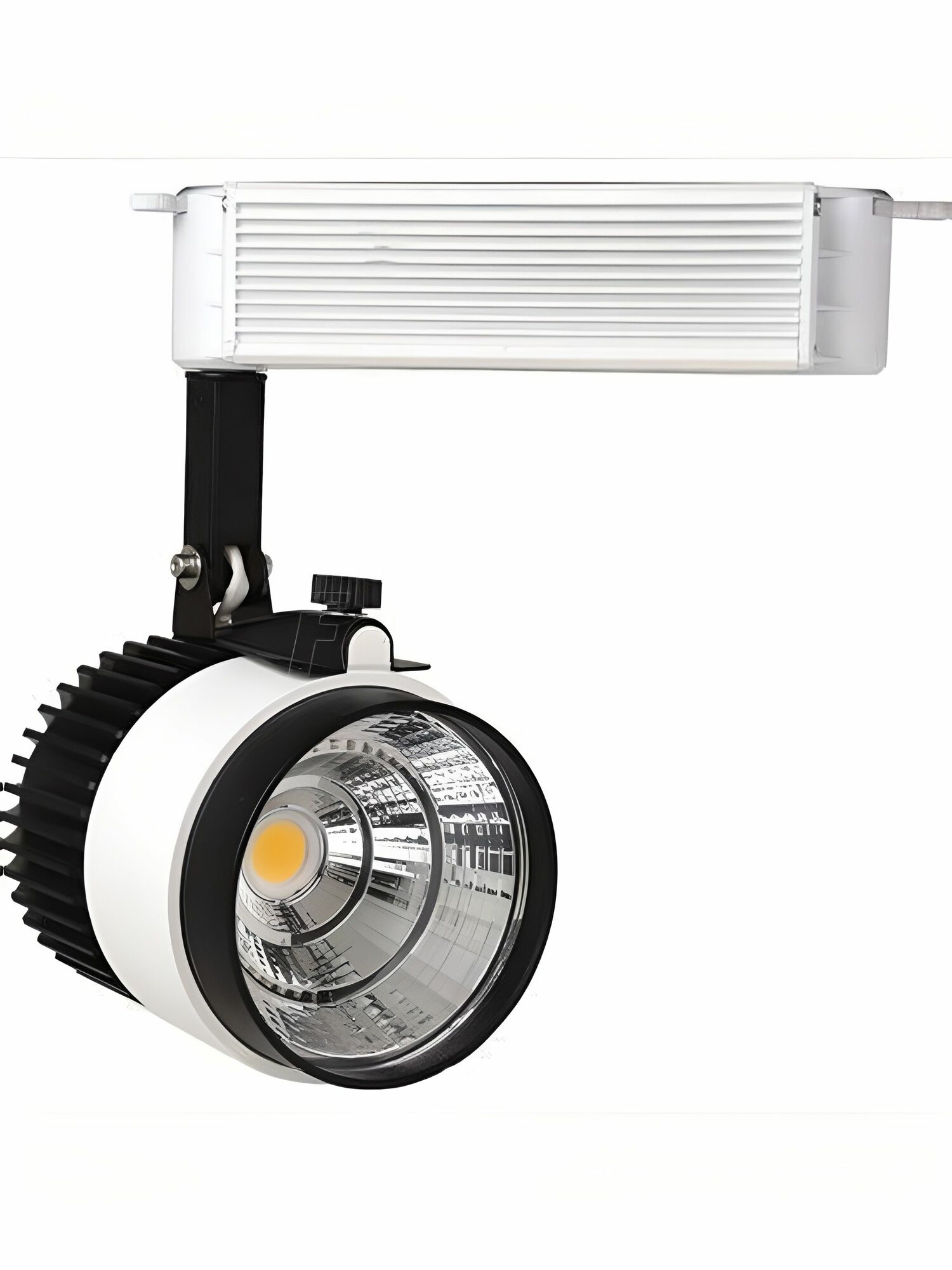 Светильник LED Трековый 2-х пр. 23Wx1COB 4200К(Нейтрал.) Белый/Черный 220х185х95 1315Лм HL 822 LWH