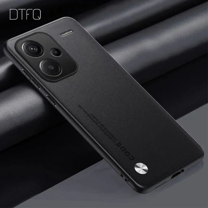 Чехол для Xiaomi Redmi Note 13Pro+ (Redmi Note 13 Pro Plus) из искусственной кожи, матовый силиконовый чехол для телефона
