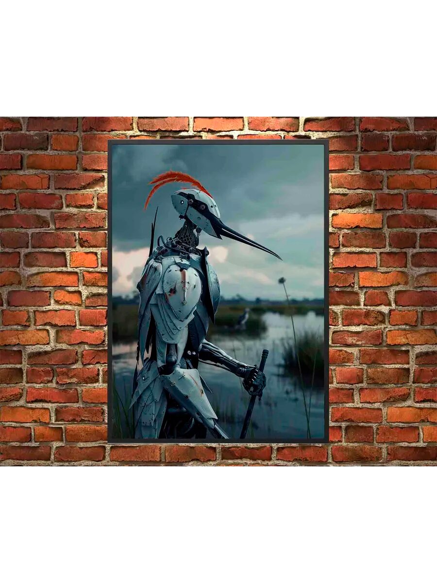 Птица-рыцарь Авосет 4, Плакат 30x42см