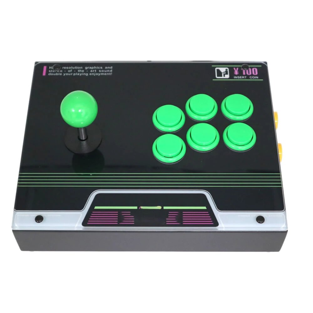 Джойстик Зеленый RAC-J600S-MD для Sega Mega Drive