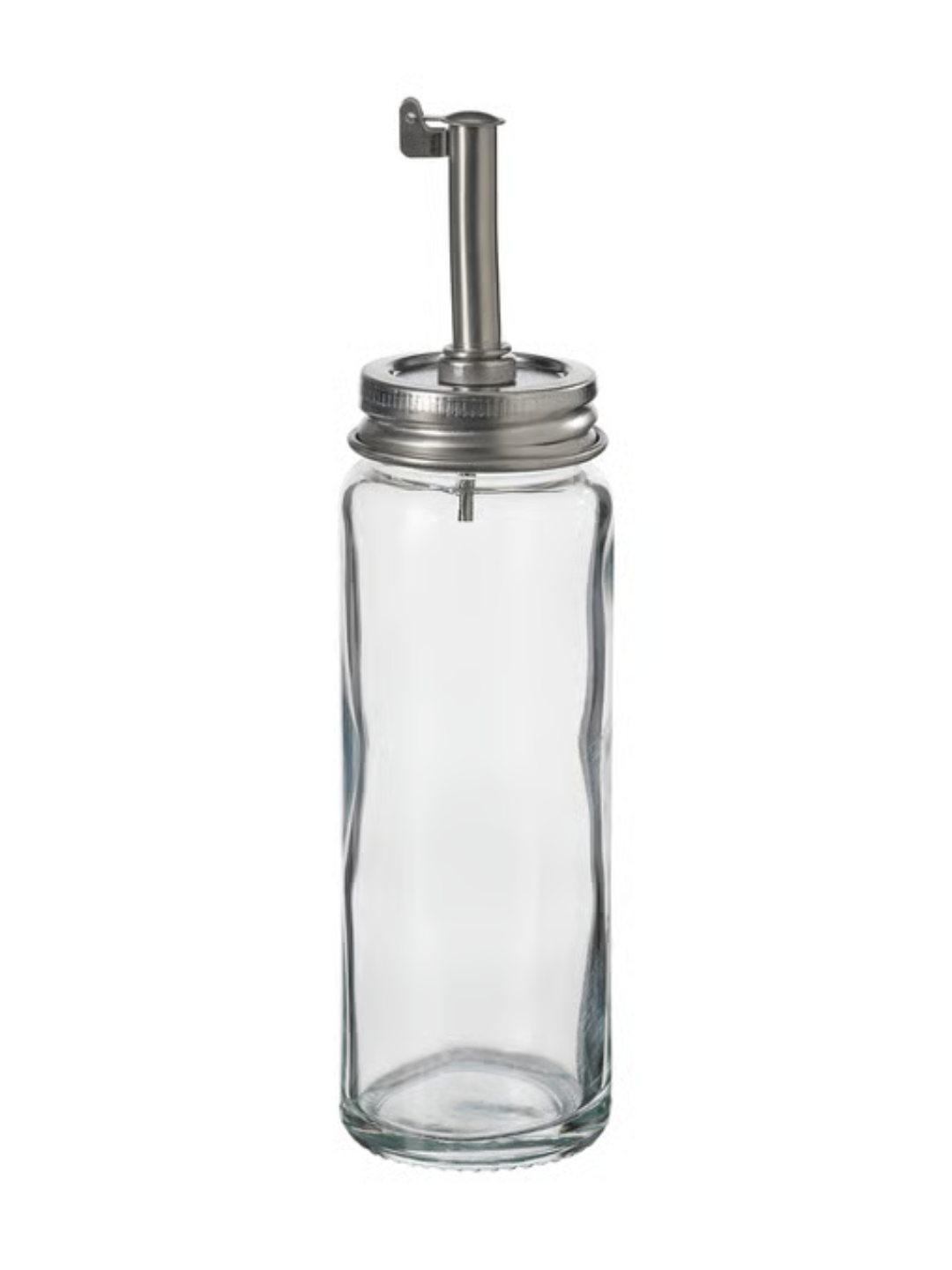 Бутылка для масла/уксуса, прозрачное стекло/нержавеющая сталь, Икеа16 см