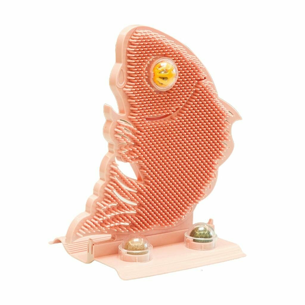 Игрушка-гребешок для кошек с кошачьей мятой, Розовый