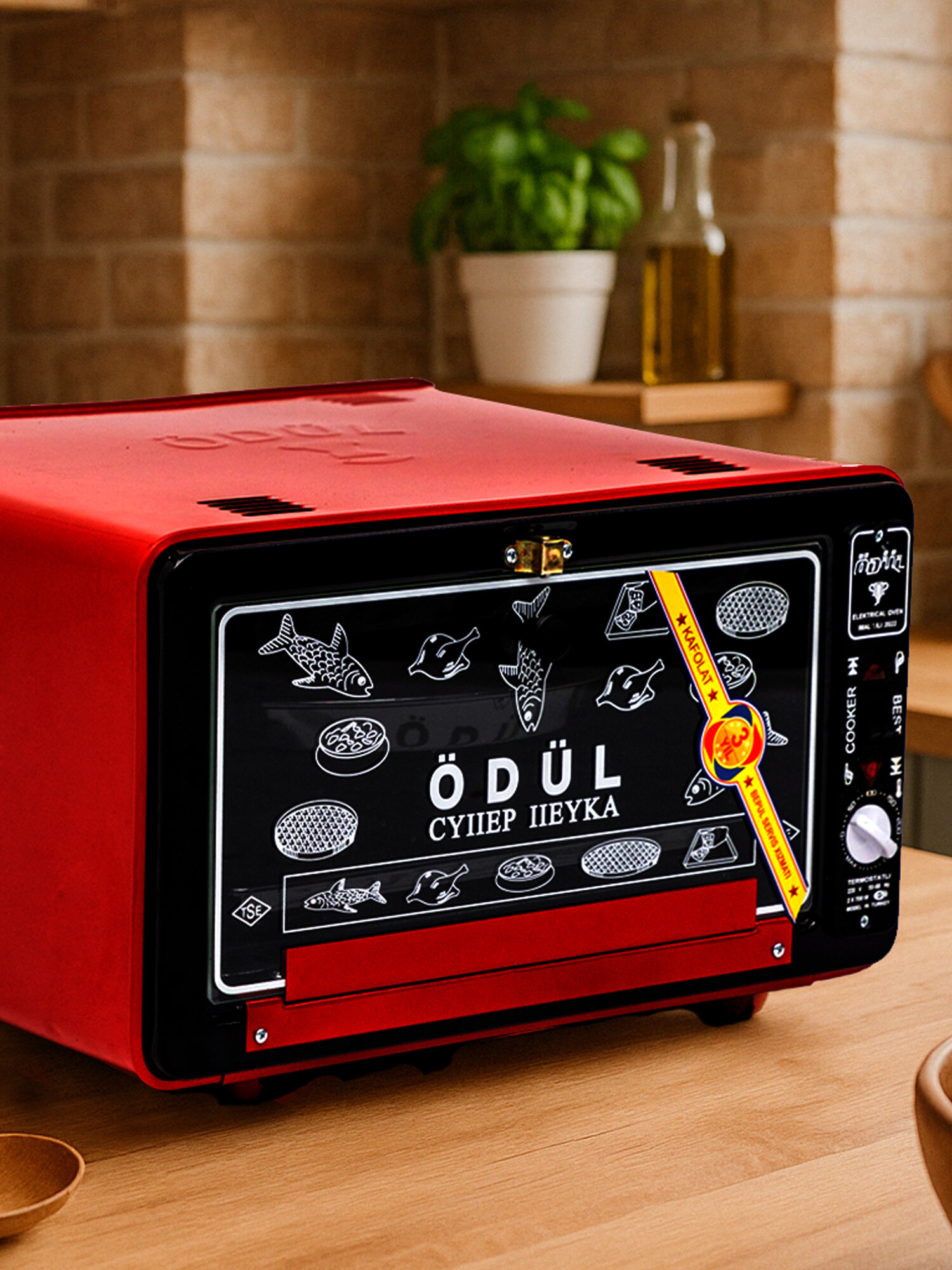 Электрическая духовка мини печь ODUL-1010, 36 л, 3 года гарантии