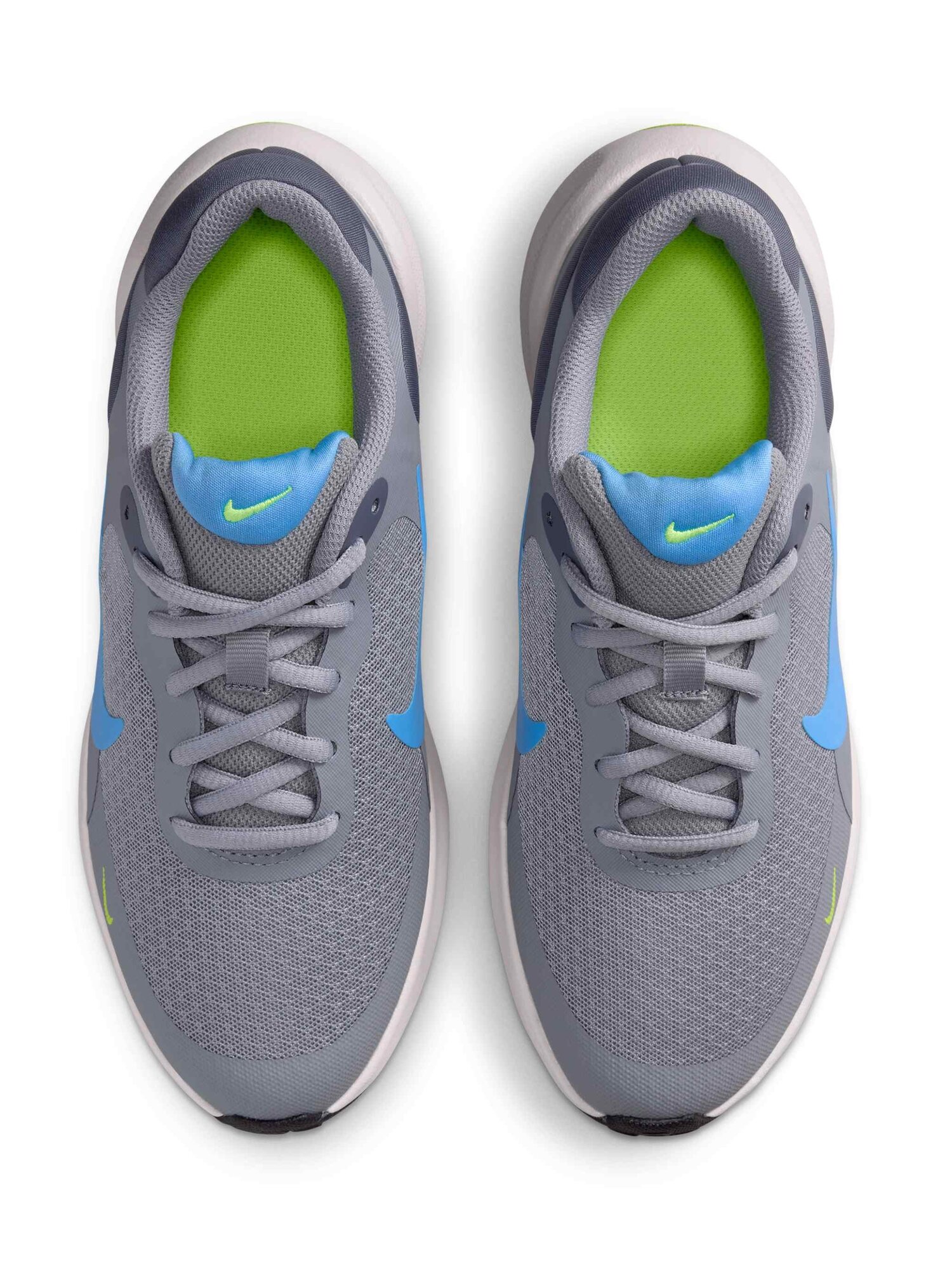 Кроссовки NIKE Revolution 7, размер 6.5Y US, серый/голубой — фото 1