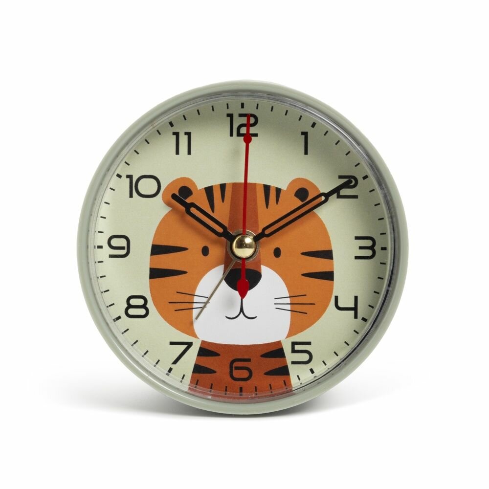 Будильник Рубин кварцевый, корпус оливковый "Тигренок" (В7-034)