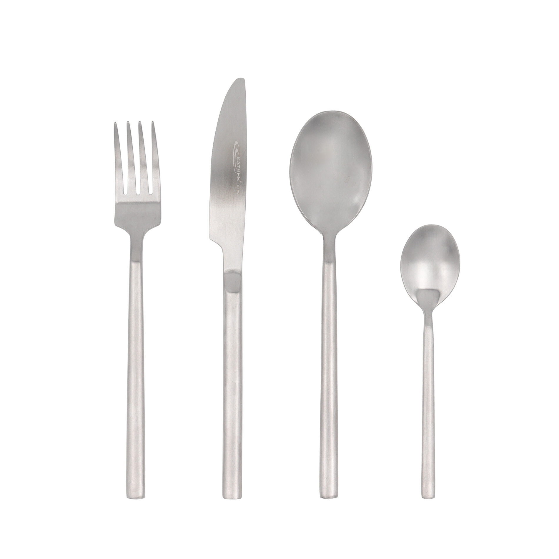 Набор столовых приборов из нержавеющей стали, Моник Сатин, 24 предмета, Катунь.