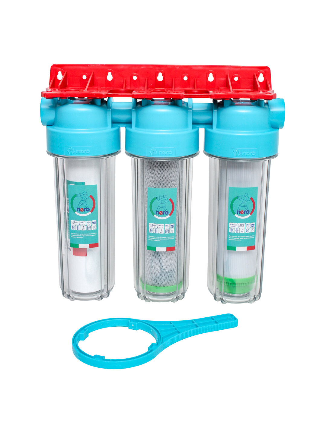 Фильтр для воды, 1-2-3-ступенчатый NERO — фото 1