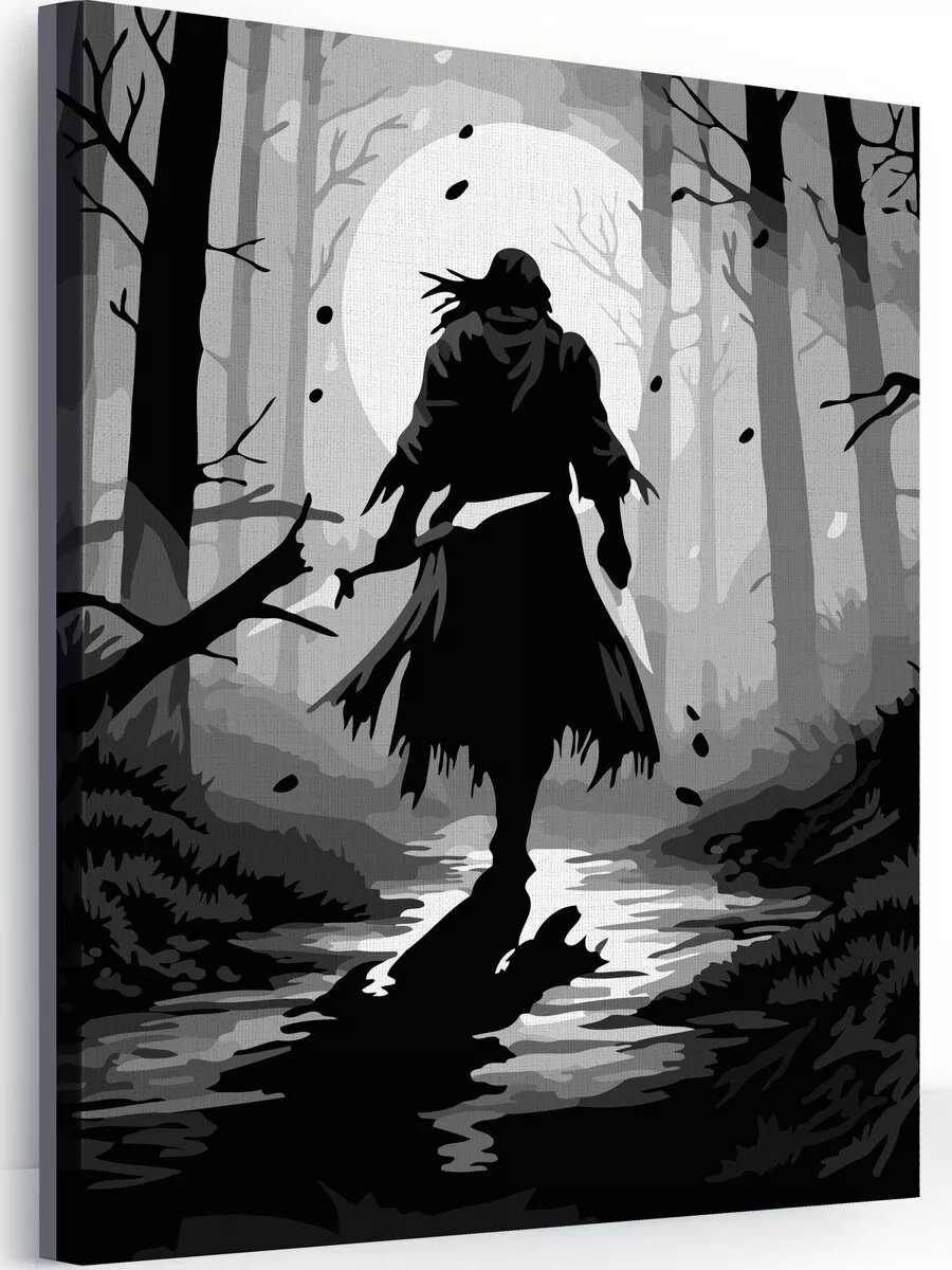 Картина по номерам на холсте с подрамником 40х50 см Странник