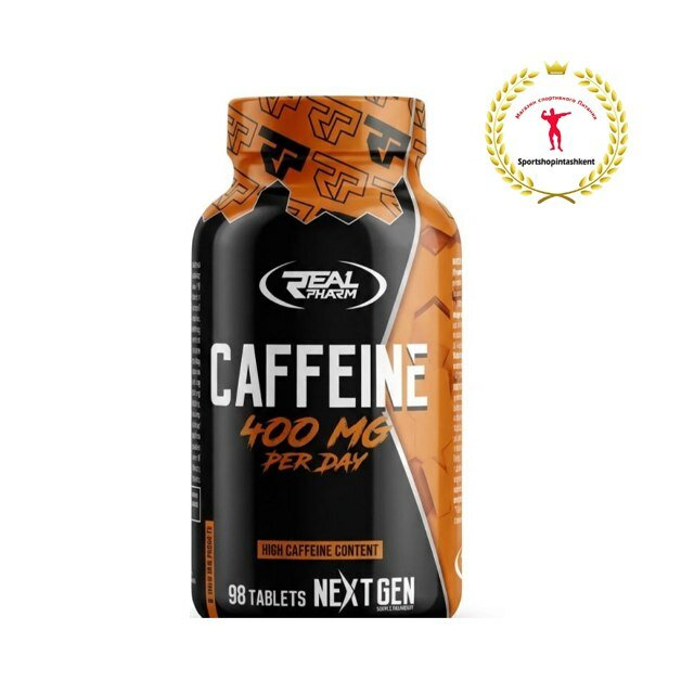 Таблетки Real Pharm "Caffeine", для суставов и связок, витамин D3, K2, 90 шт. — фото 1