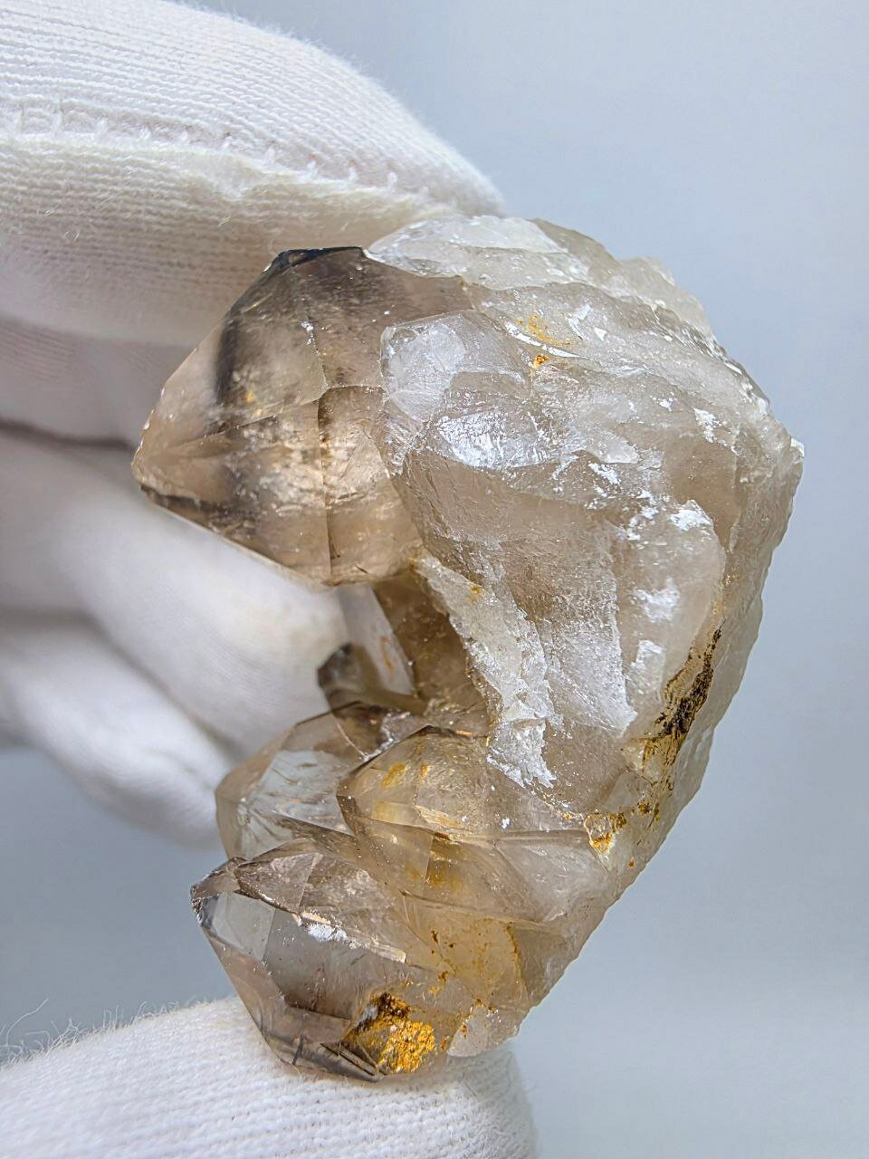 Щётка кристаллов дымчатого кварца 44 мм, 44 г