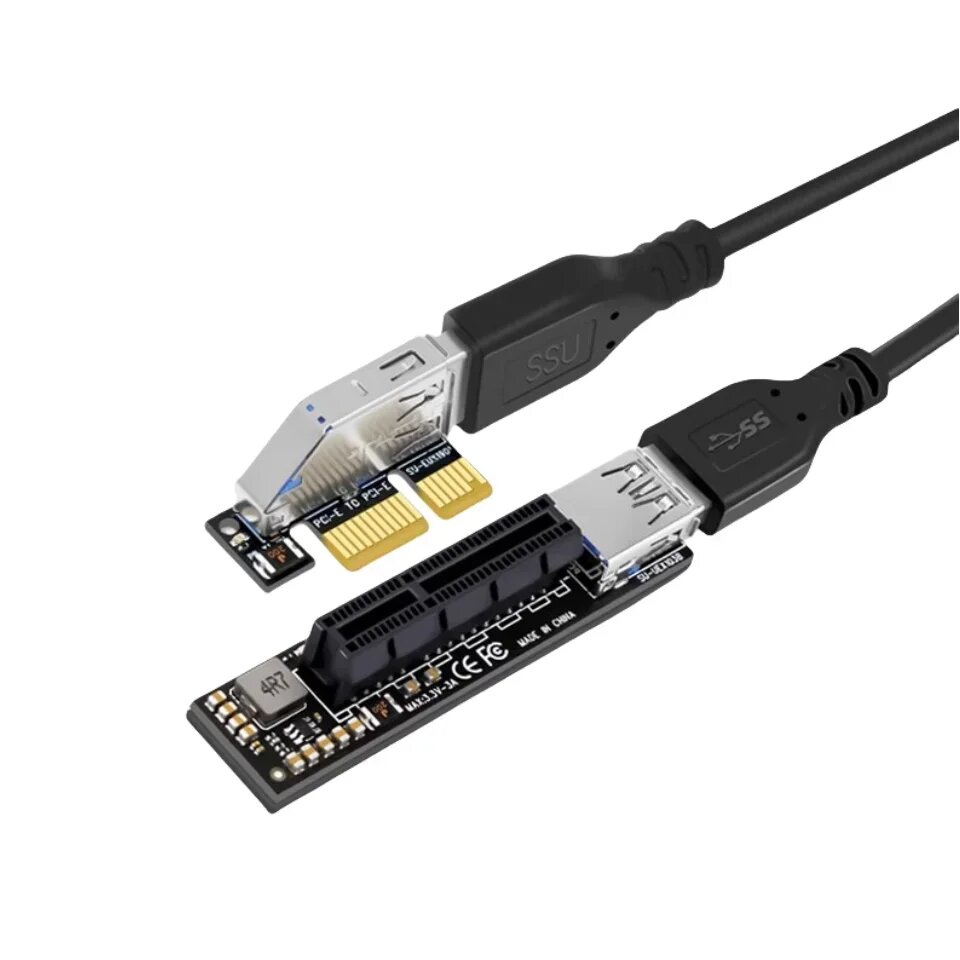 PCIe Riser USB 3.0 SPEEDIER для AMD GPU — фото 1