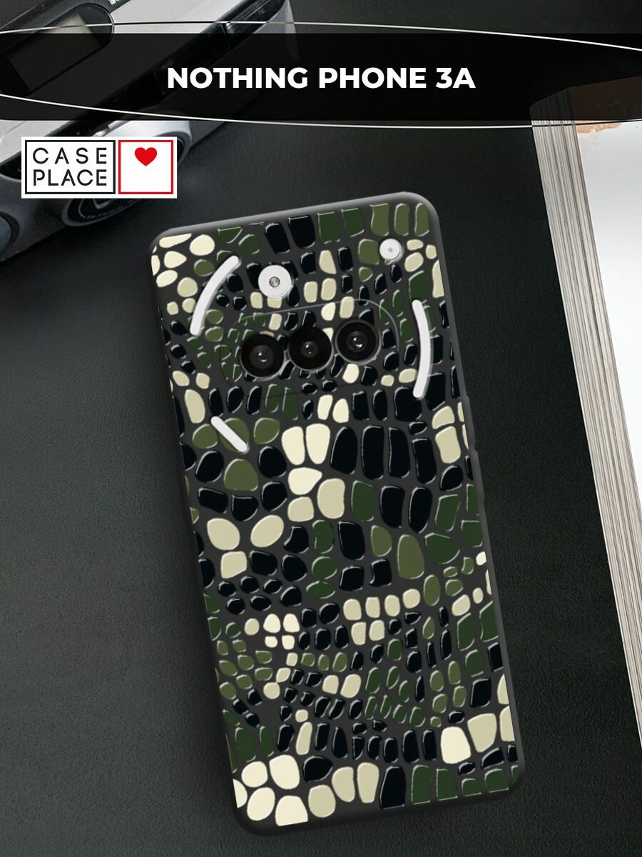 Чехол на Nothing Phone 3a / Нотинг Фон 3a с принтом Пятнистый камуфляж 2