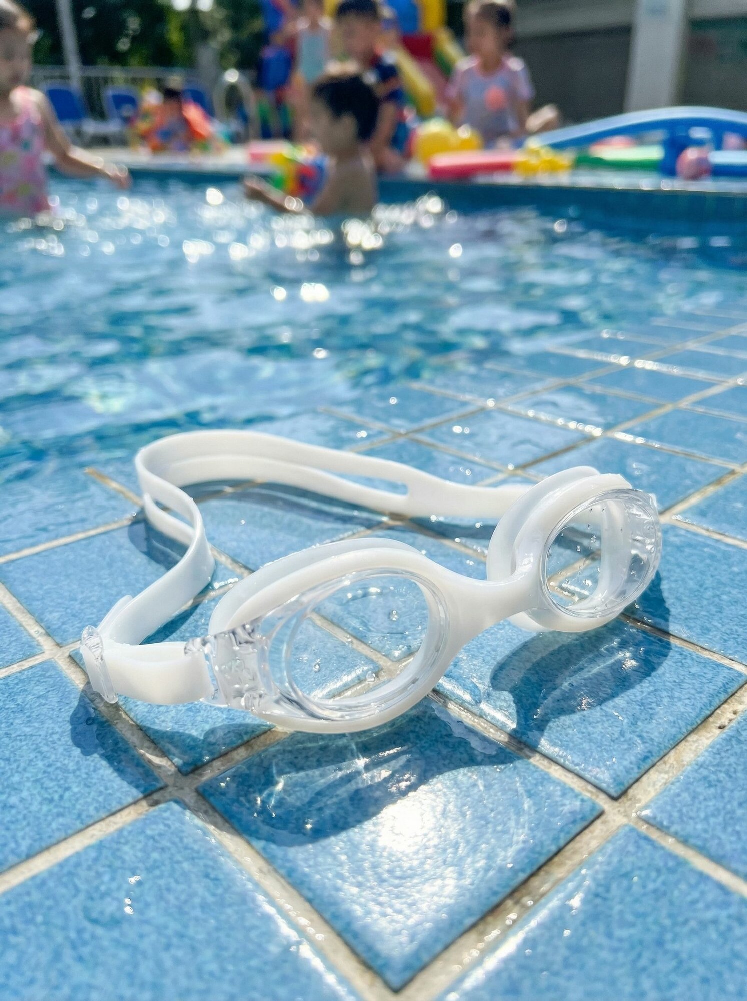 Очки для плавания Meltser JUNIOR, белый — фото 1