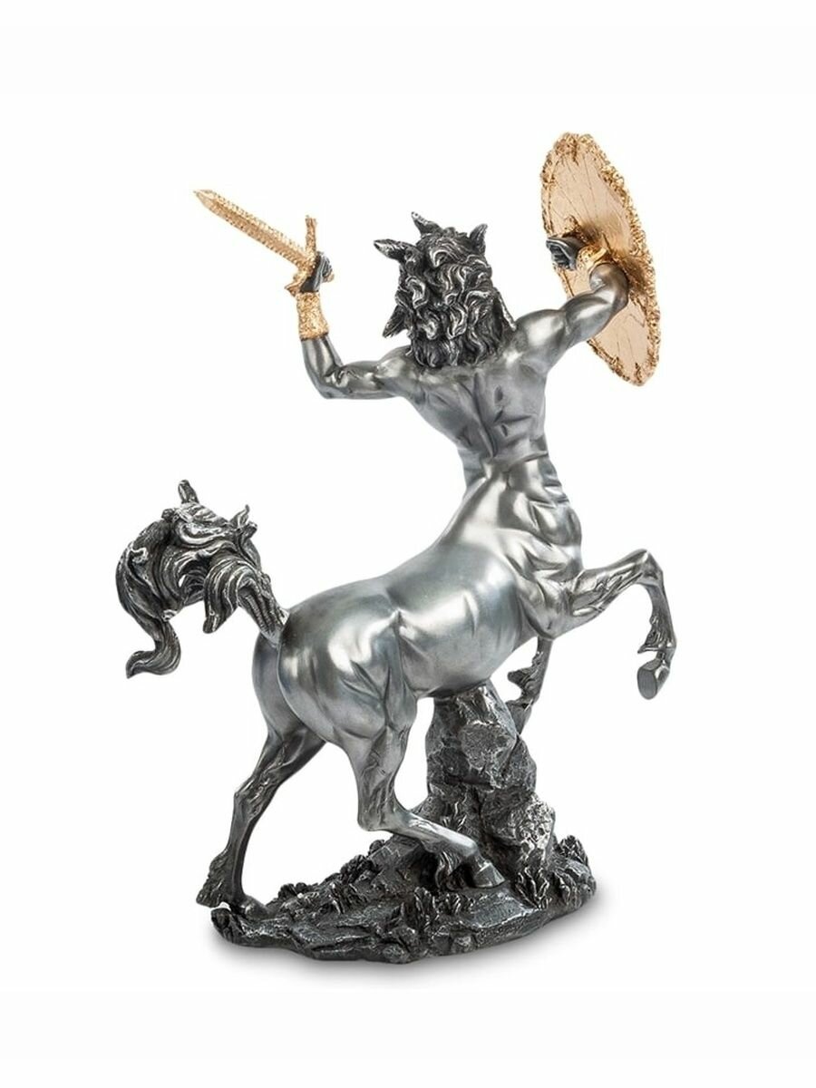 Статуэтка Кентавр, размер 30*9*21см, материал полистоун, цвет серебристый — фото 1