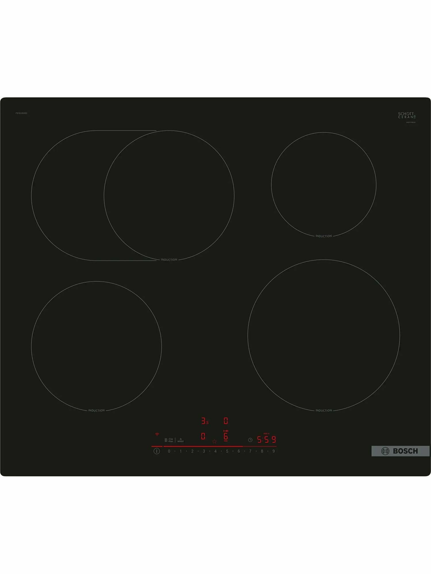 Встраиваемая индукционная панель BOSCH PIF61RHB1E