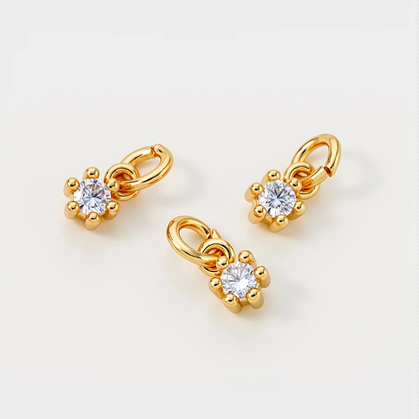 Подвески St.kunkka медные круглые позолоченные 14/18 карат 5 шт Желтый, 18K Gold