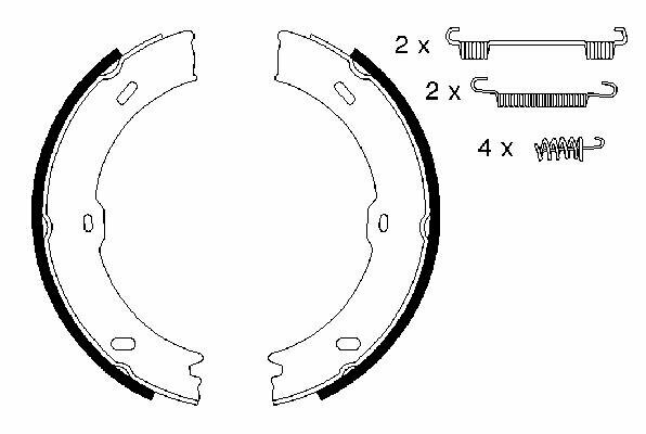 Колодки стояночного тормоза BOSCH 0 986 487 720