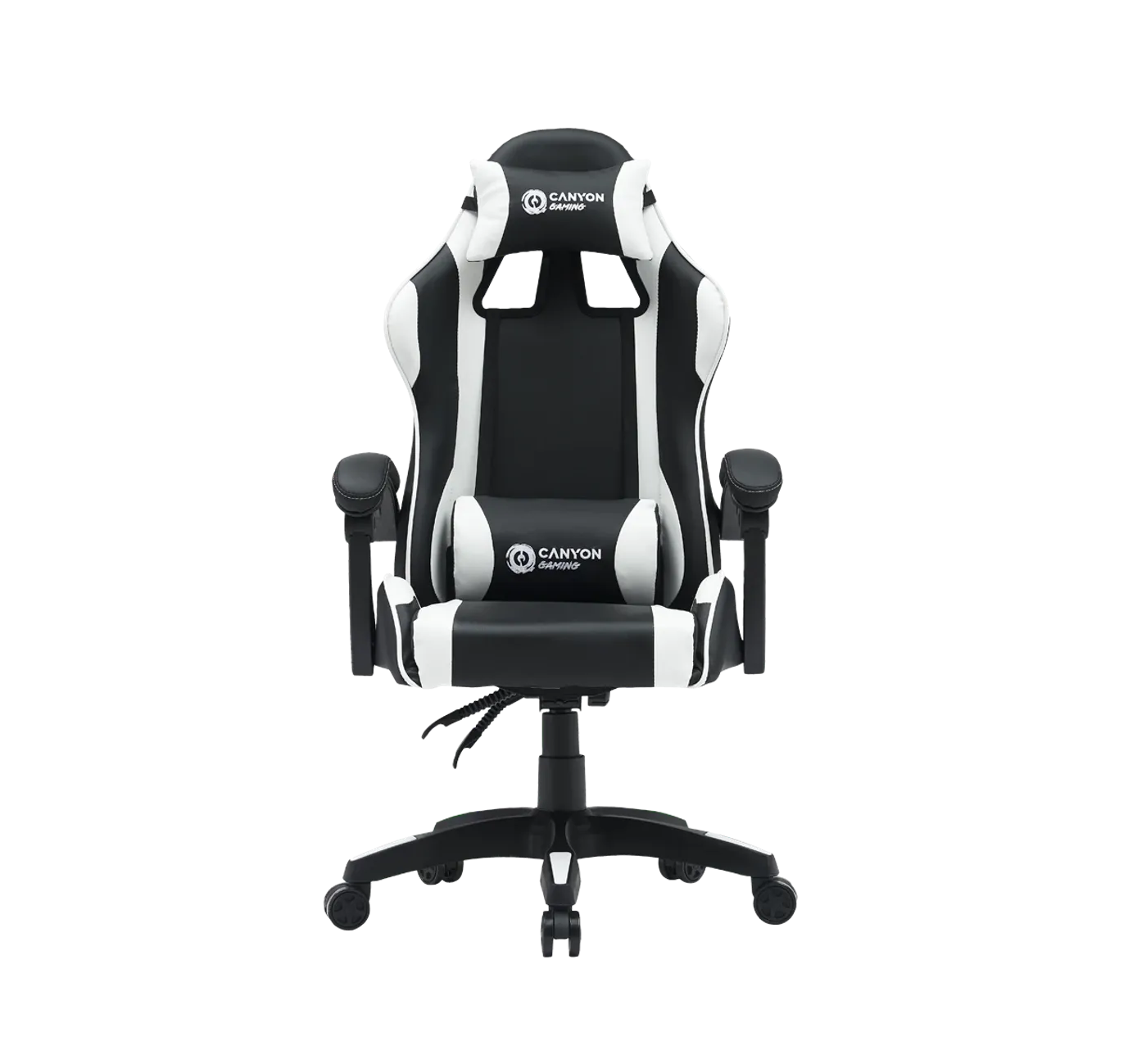 Эргономичное игровое кресло Canyon CNE-SGCH2 White для геймеров и ПК.