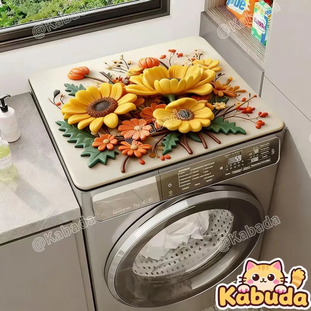 Forseon Коврик 50x60 см цветы разноцветный