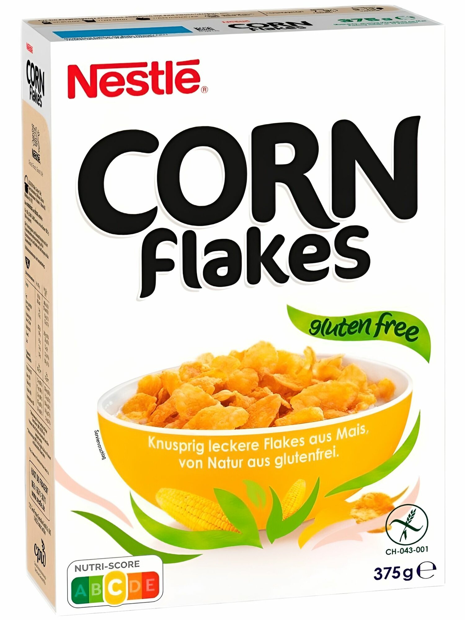 Сухой завтрак Nestle Corn Flakes кукурузные хлопья, 375 гр. (Польша)
