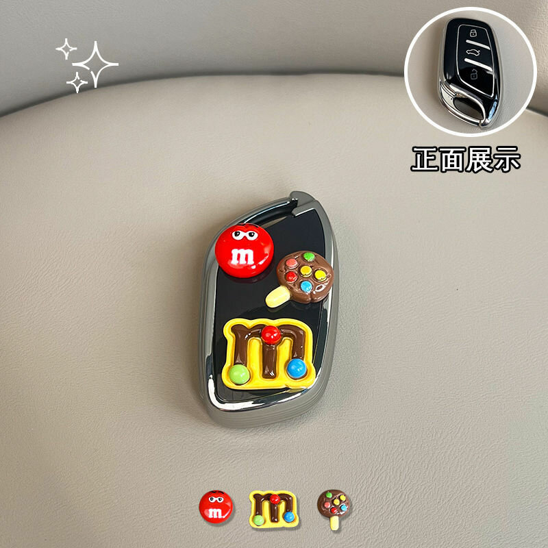Ключевой чехол Roewe A-Style для моделей RX5 Plus, i5, RX3, i6 Max, Koleos, RX8, D7 - Одиночный чехол с наклейкой