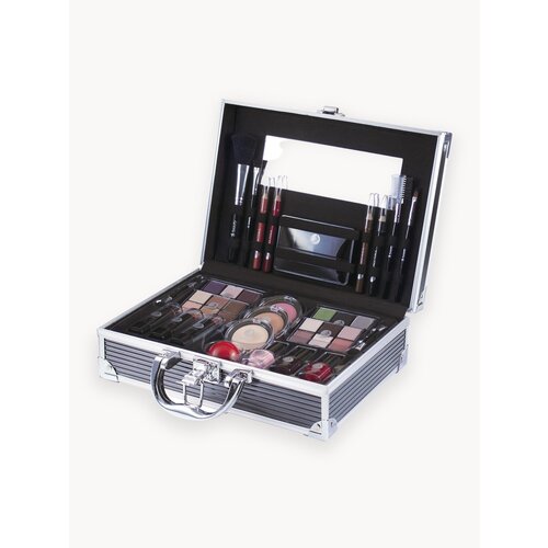 Набор косметики для макияжа 2K Beauty Состав кейс тени для глаз помада блеск для губ румяна бальзам для губ хайлайтер Подарочный косметический набор 21 Beauty Pink 3990₽