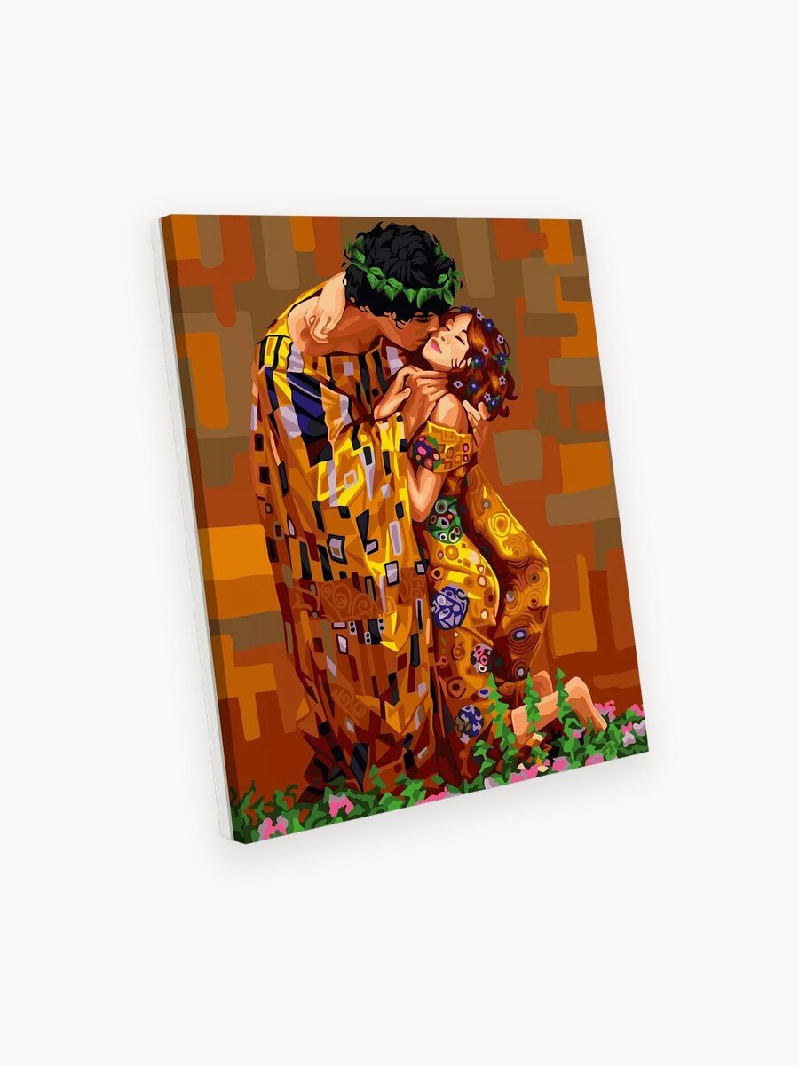 Картина по номерам Hobby Paint Пара Любовь Поцелуй