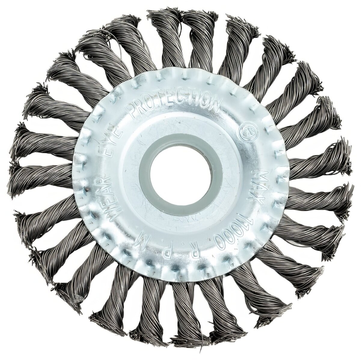 Щетка дисковая жгутовая 125x13x22.2 мм, ворс сталь 0.50 мм EuroBrush EB-DST4L 13-012