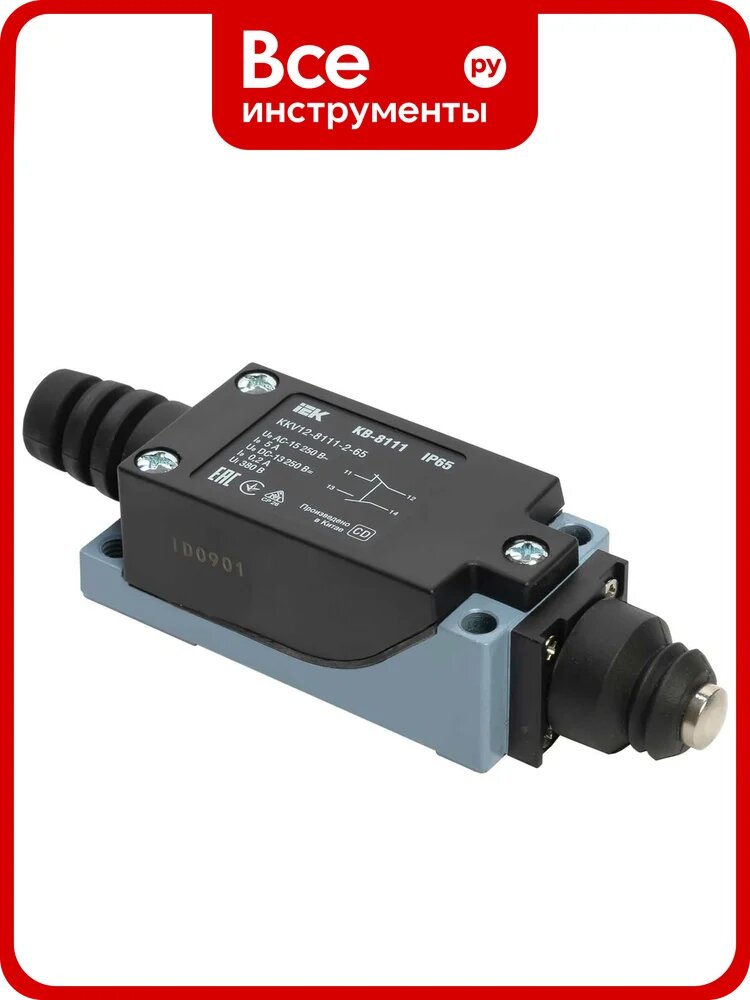 Концевой выключатель IEK КВ-8111 толкатель купольный IP65 KKV12-8111-2-65