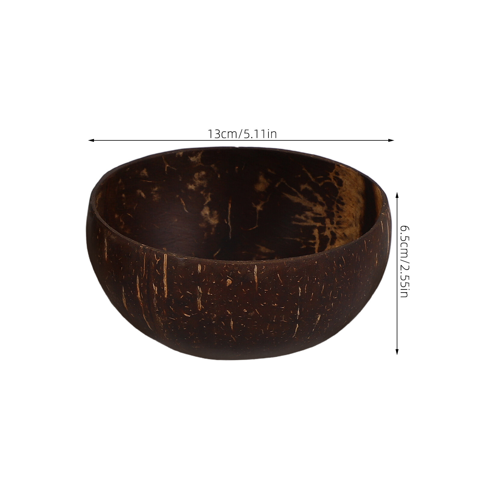 4 Шт Натуральная Коconut Bowls Для Еды И Десертов 13x13x6 5 См