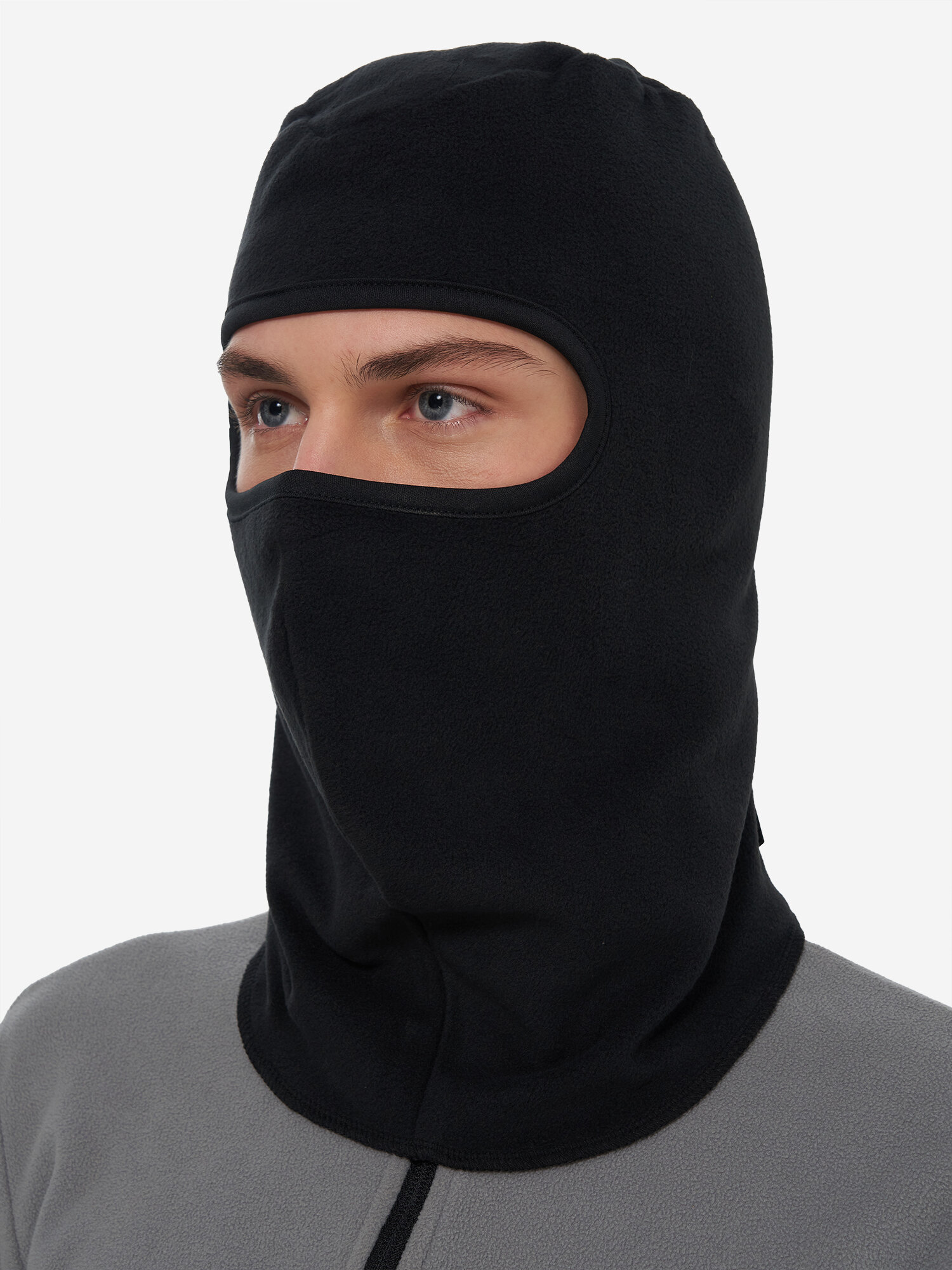 Балаклава GLISSADE Unisex balaclava для мужчин и женщин, размер one size, черный — фото 1