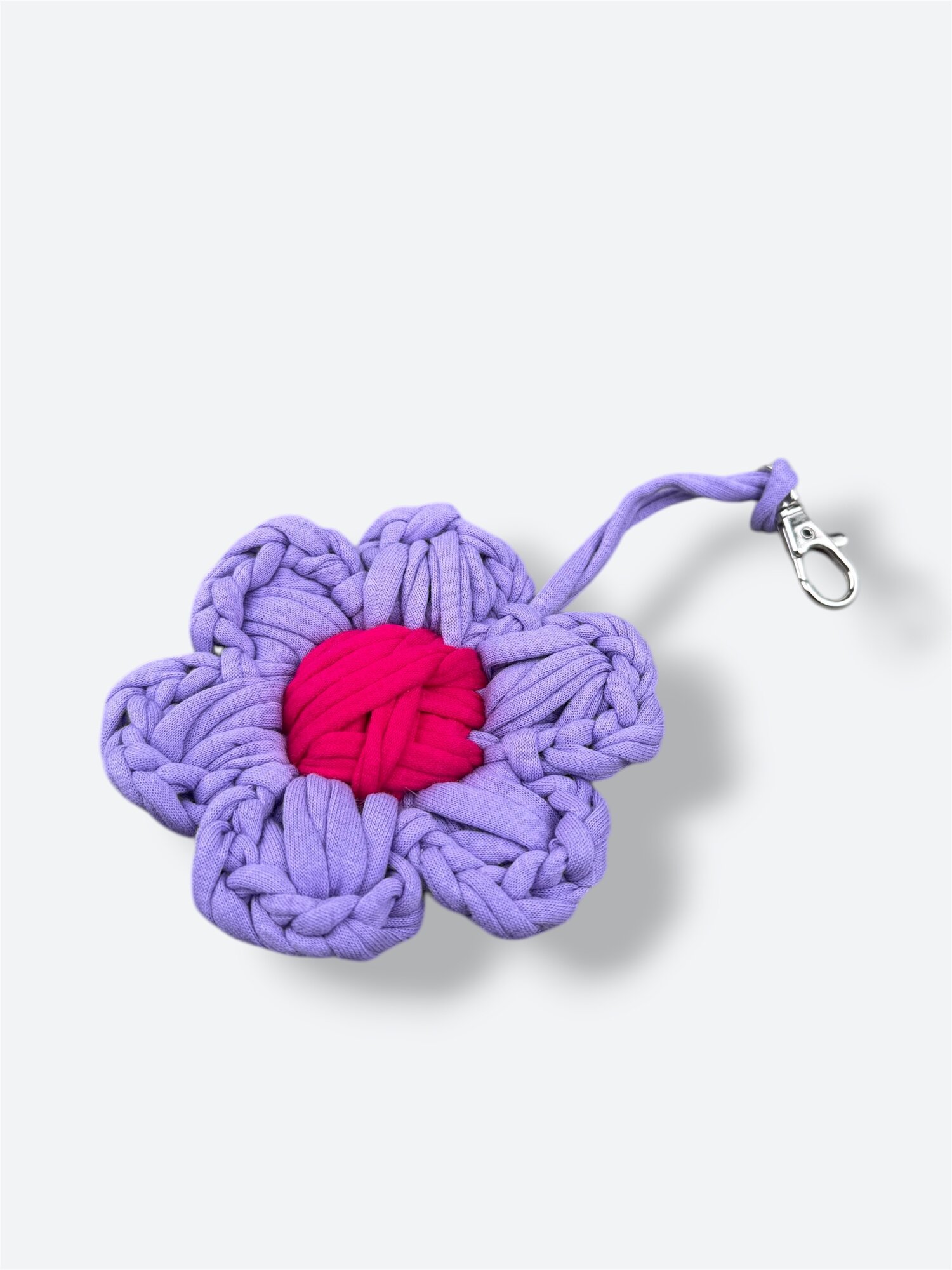 Брелок KNIT KNOT, розовый, фиолетовый — фото 1