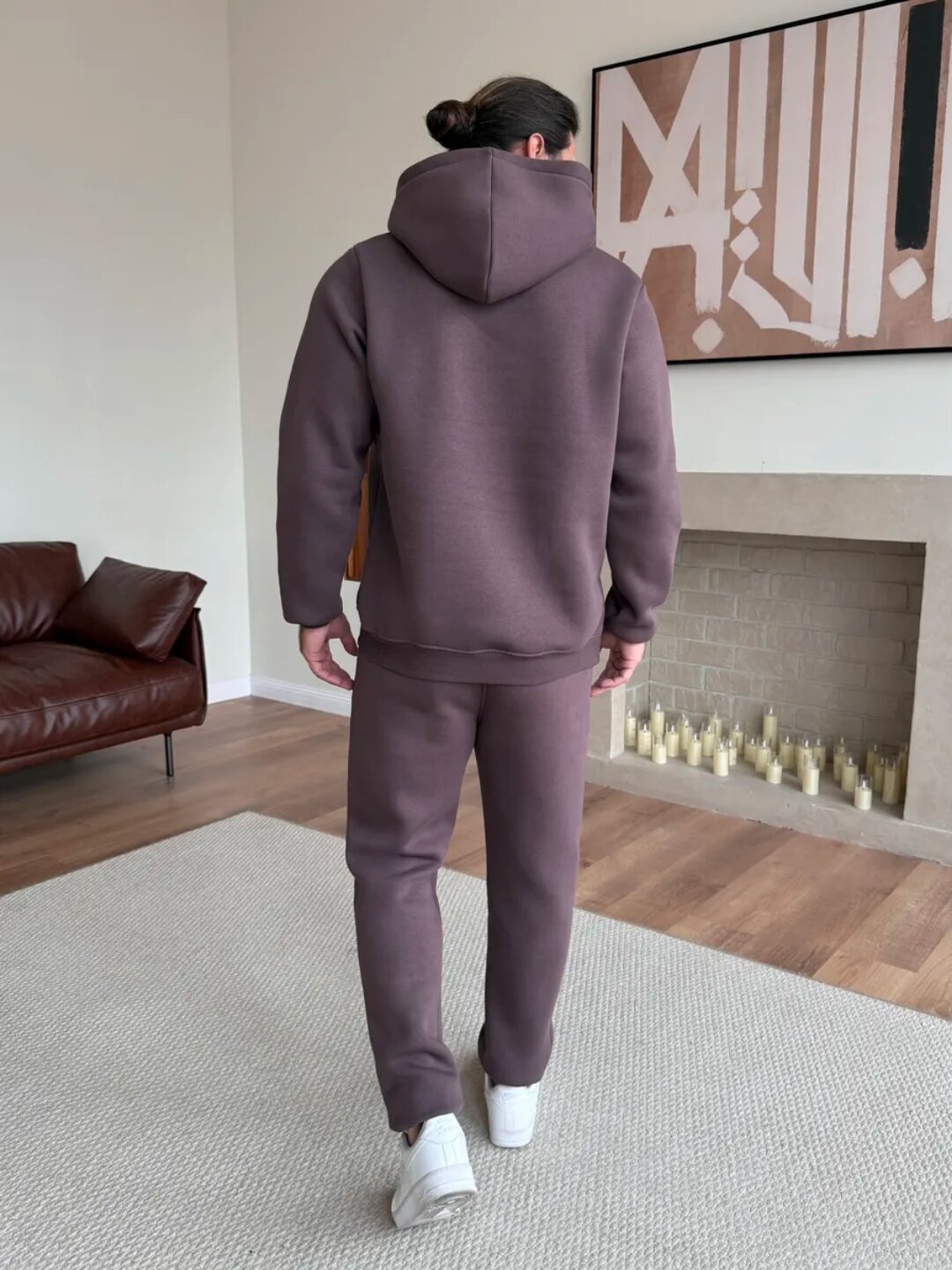 Комплект одежды  спортивный костюм со штанами, размер 52, лавандовый — фото 1