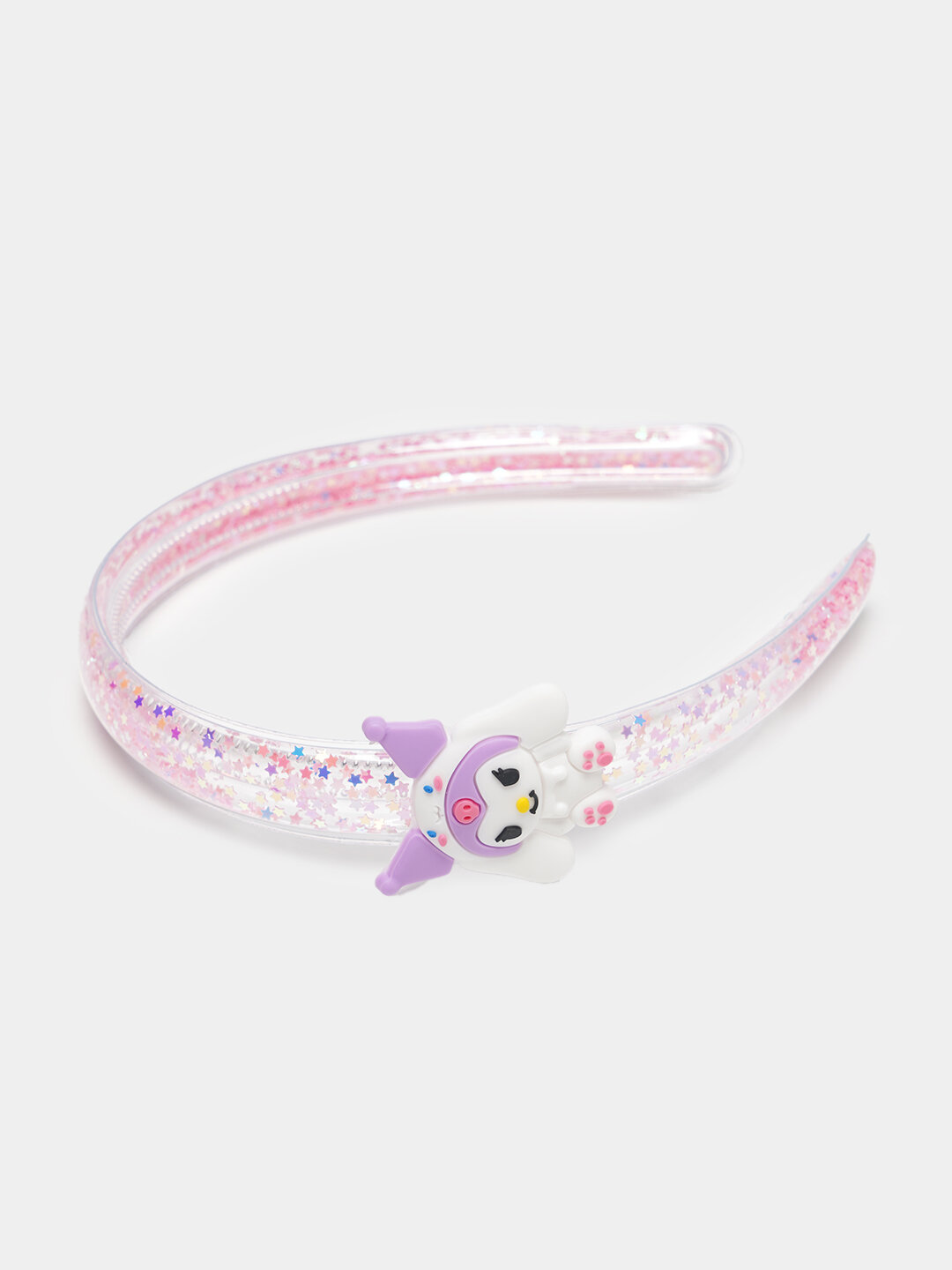 Ободок для волос "Ободок для принцесс", мультяшный дизайн, с блестками — фото 1