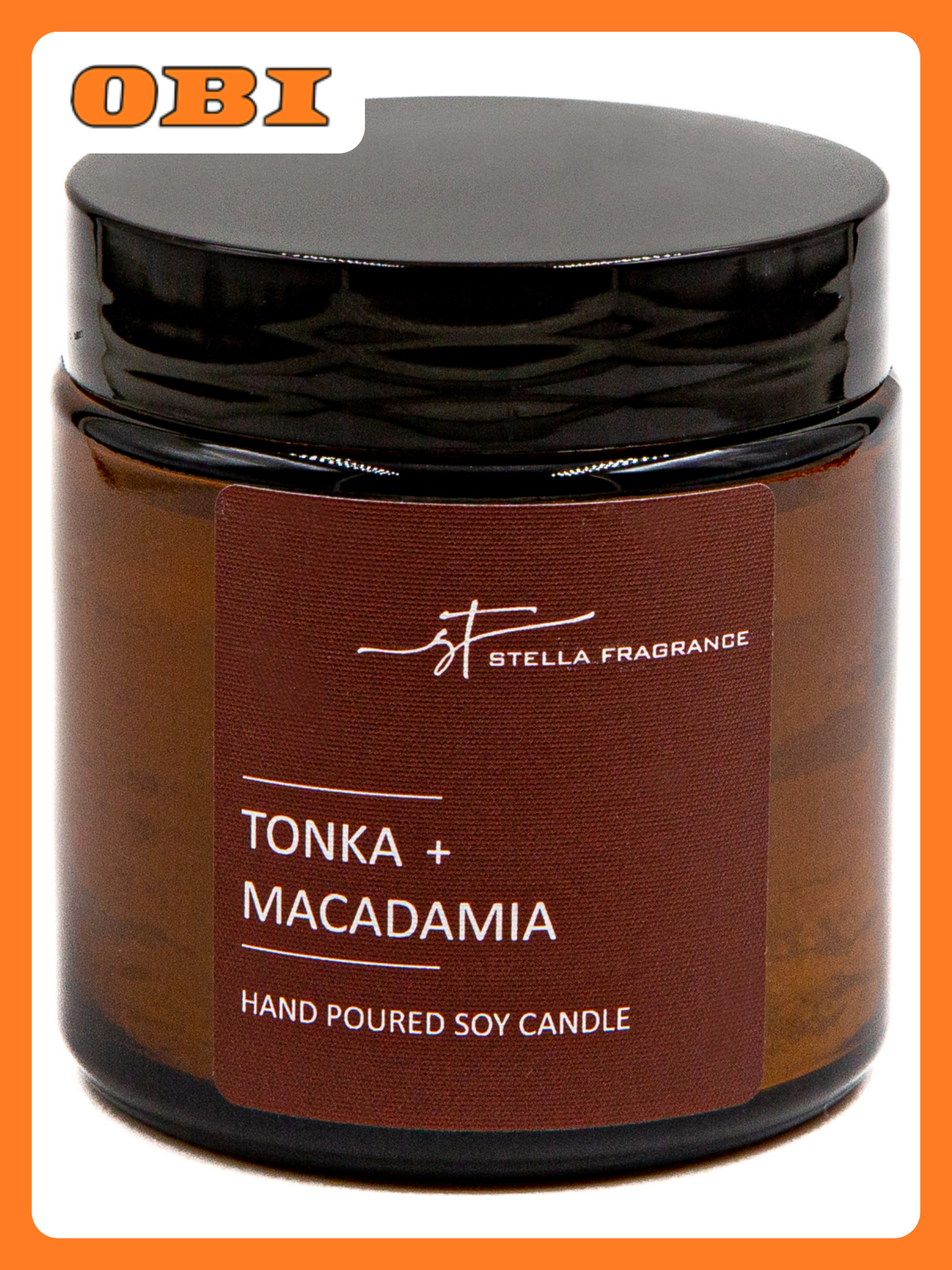 Свеча Stella Fragrance Tonka Macadamia  цилиндрическая  90 г