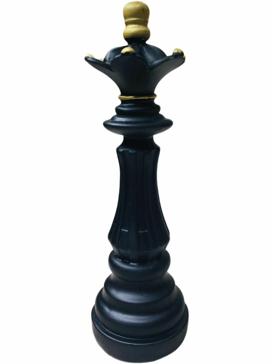 Шахматная фигура Ферзь статуэтка декоративная ручная работа искусственный камень