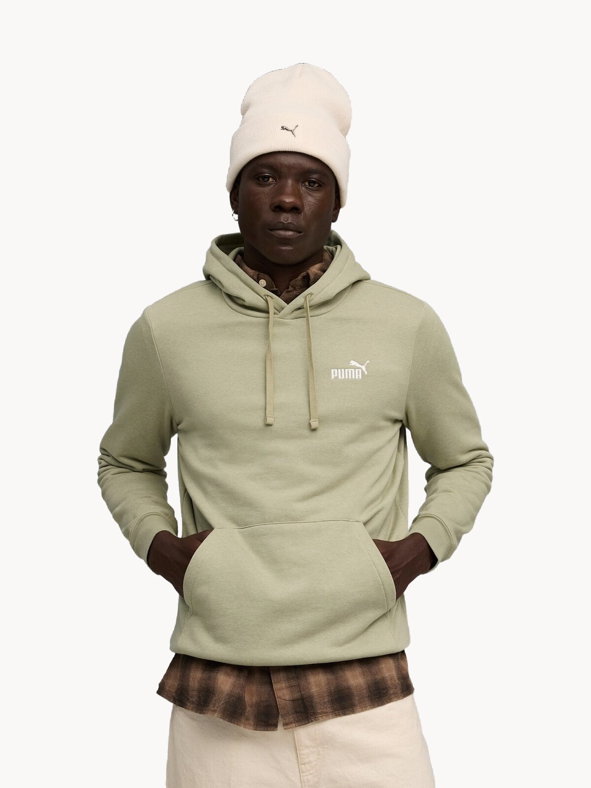 Худи PUMA Essentials Small No. 1 Logo, размер S, , оливковый