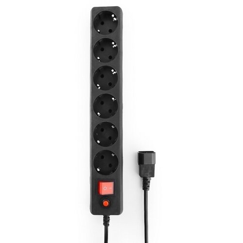 Сетевой фильтр Гарнизон EHB-0 0,5 м 6 розеток черный для UPS