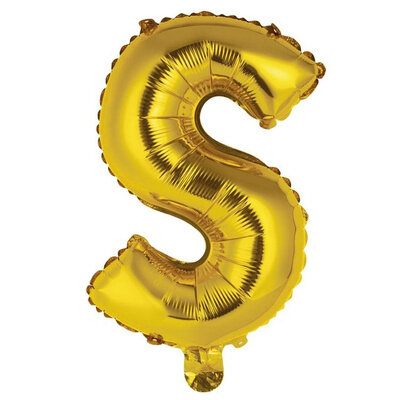 Воздушный шар буквы 32 дм/ 82 см прочный шар для праздников буква S