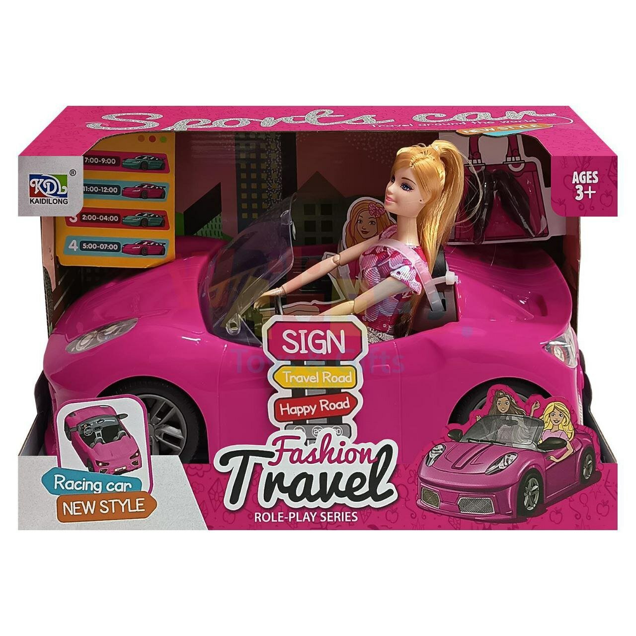 Барби на машине