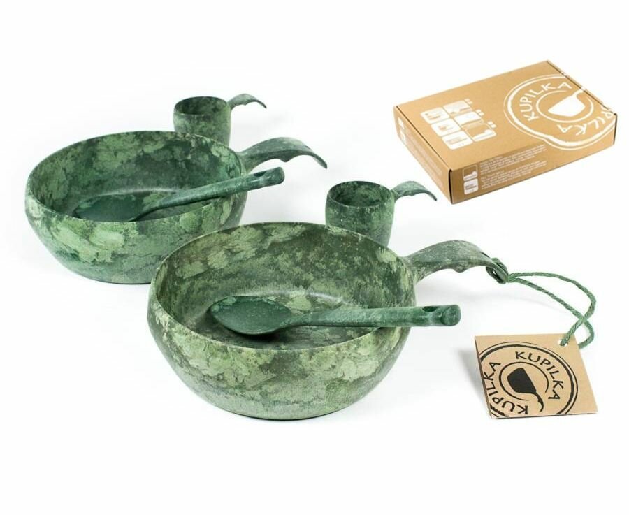 Финский набор посуды Kupilka START THE DAY на 2 персоны, цвет: Conifer