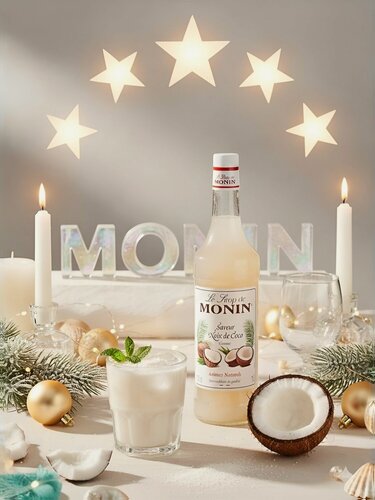 Изображение товара Сироп Monin Кокосовый для коктейлей, тропических миксов и десертов