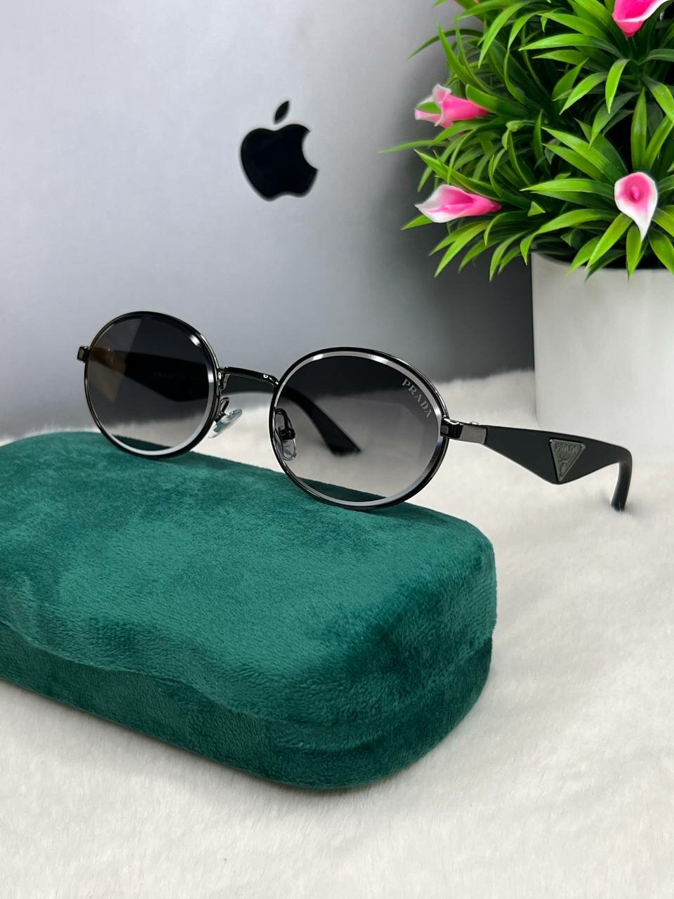 Солнцезащитные очки Prada, хром — фото 1