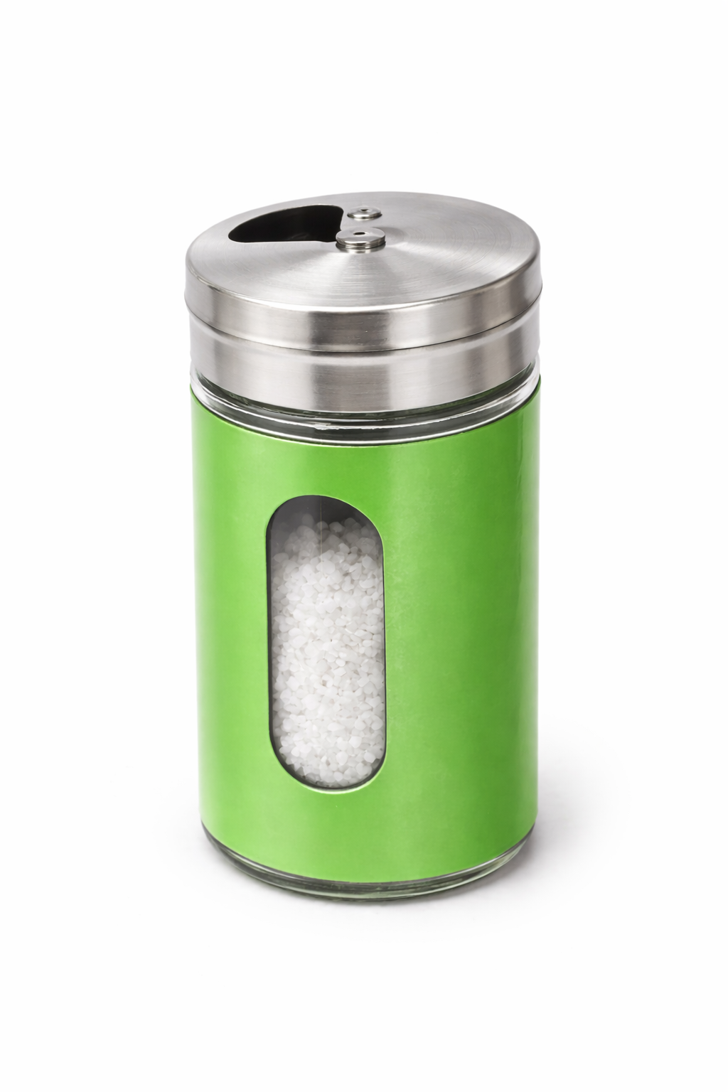 Солонка с перечницей и ёмкостью для специй, нержавеющая сталь и стекло, 8,4 см — фото 1