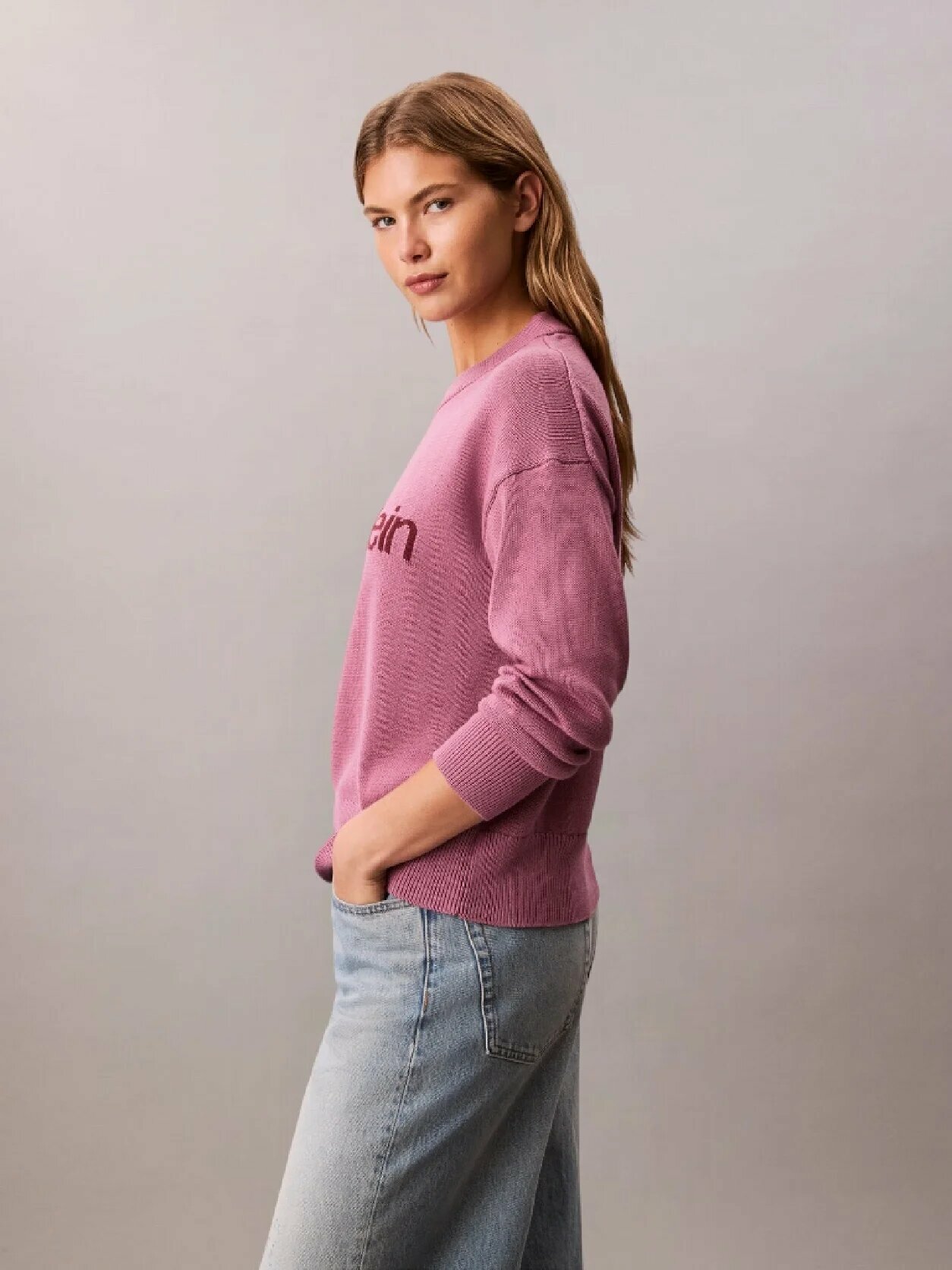 Свитер Calvin Klein Jeans, размер M, , бордовый — фото 1