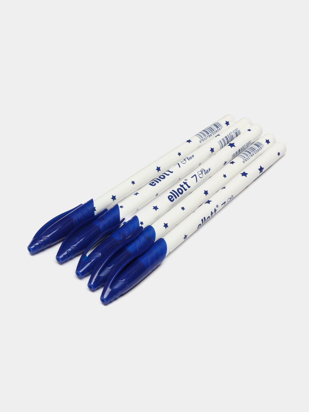 Набор шариковых ручек Ellott, синий, 3 шт, толщина линии 0.7мм — фото 1