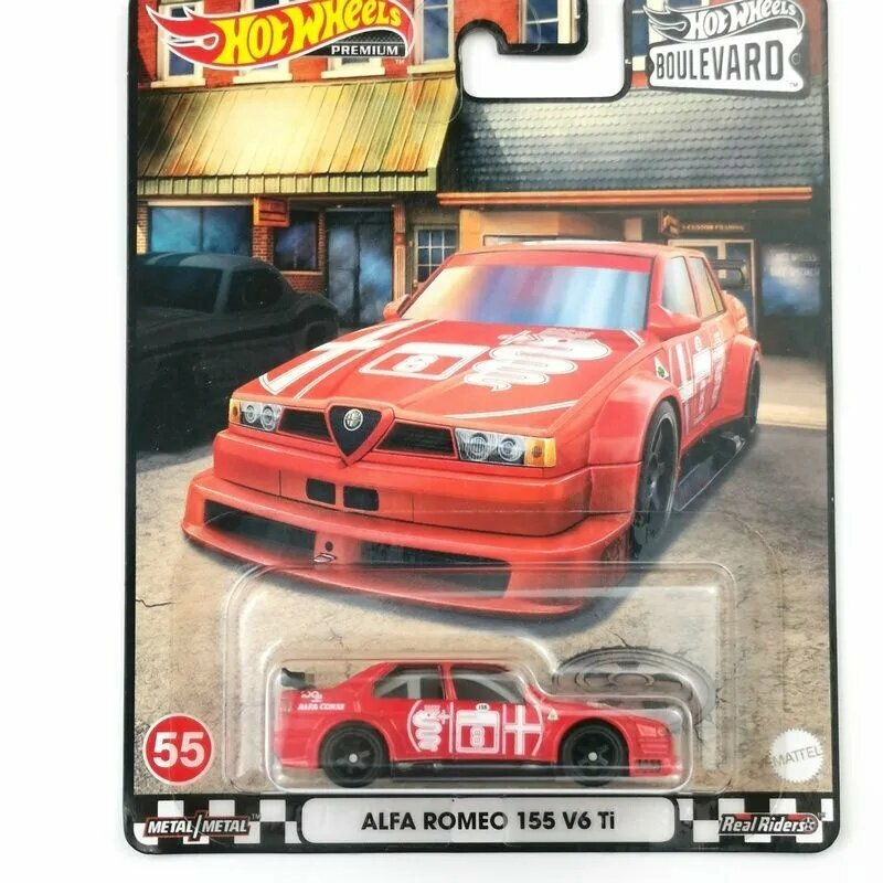 Машинка Hot Wheels коллекционная (оригинал) GJT68 ALFA ROMEO 155 V6 Ti